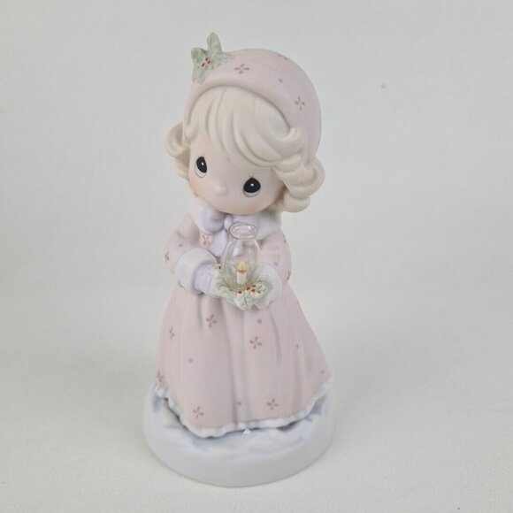 Precious Moments 150118 Making Spirits Bright Porcelain Figurine - Picture 2 of 6